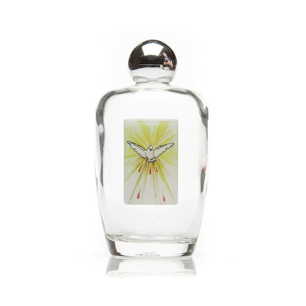 Weihwasserflasche Glas Bild Heiliger Geist