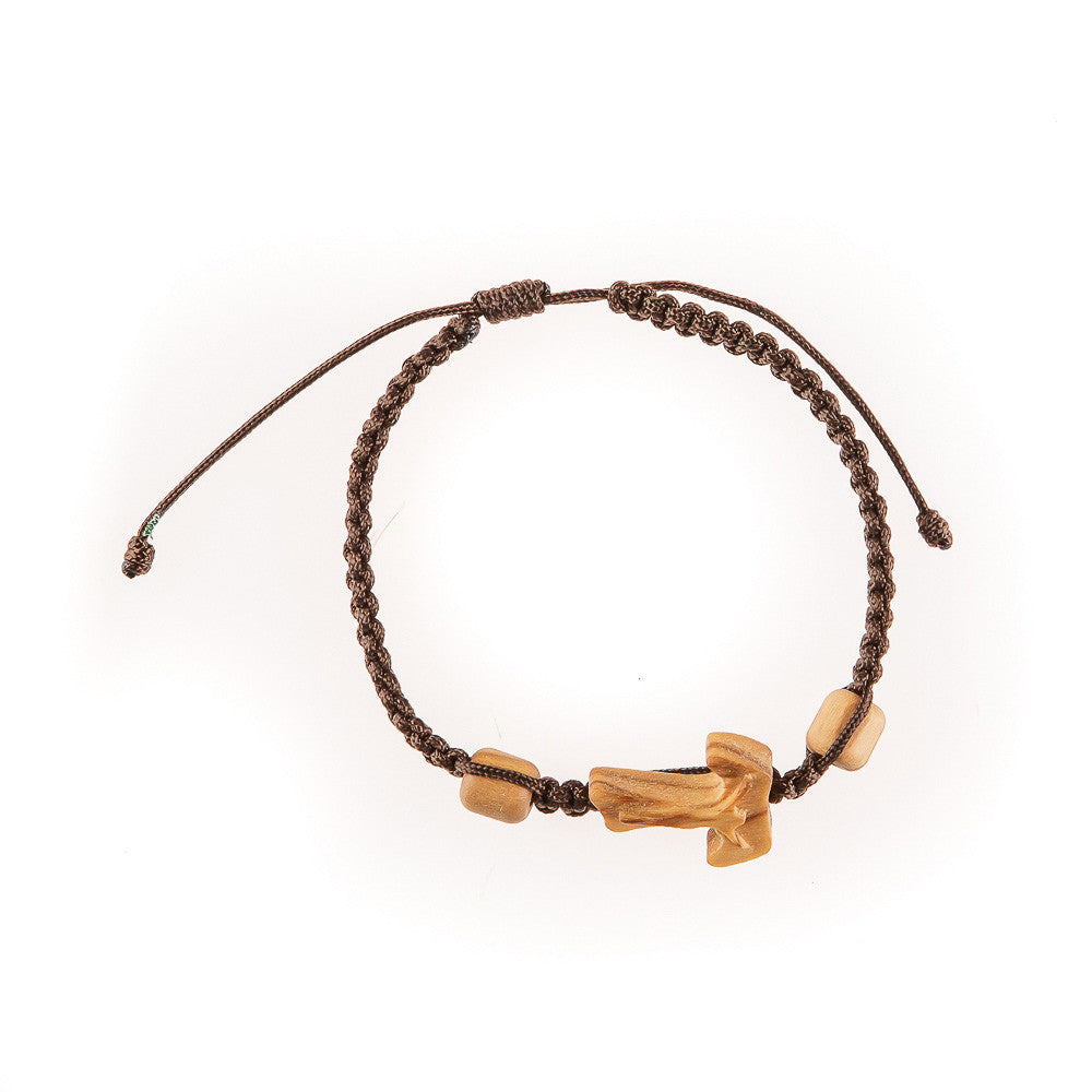 Armband mit Olivperle Taokreuz