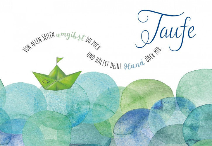 Billet / Taufe "Papierschiff"