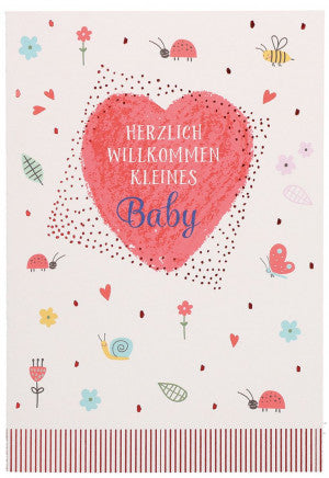 Billet zur Geburt "Herz"