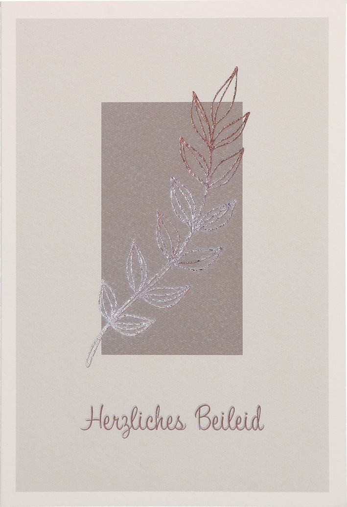 Billet / Trauer "Herzliches Beileid"