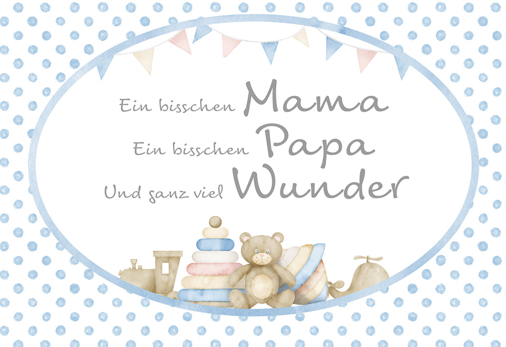 Billet zur Geburt "Ein bisschen Mama"