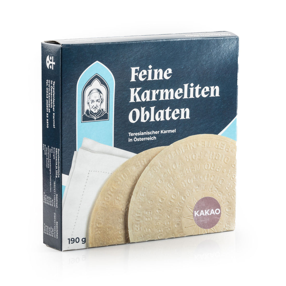 Klosteroblaten Kakao 190g