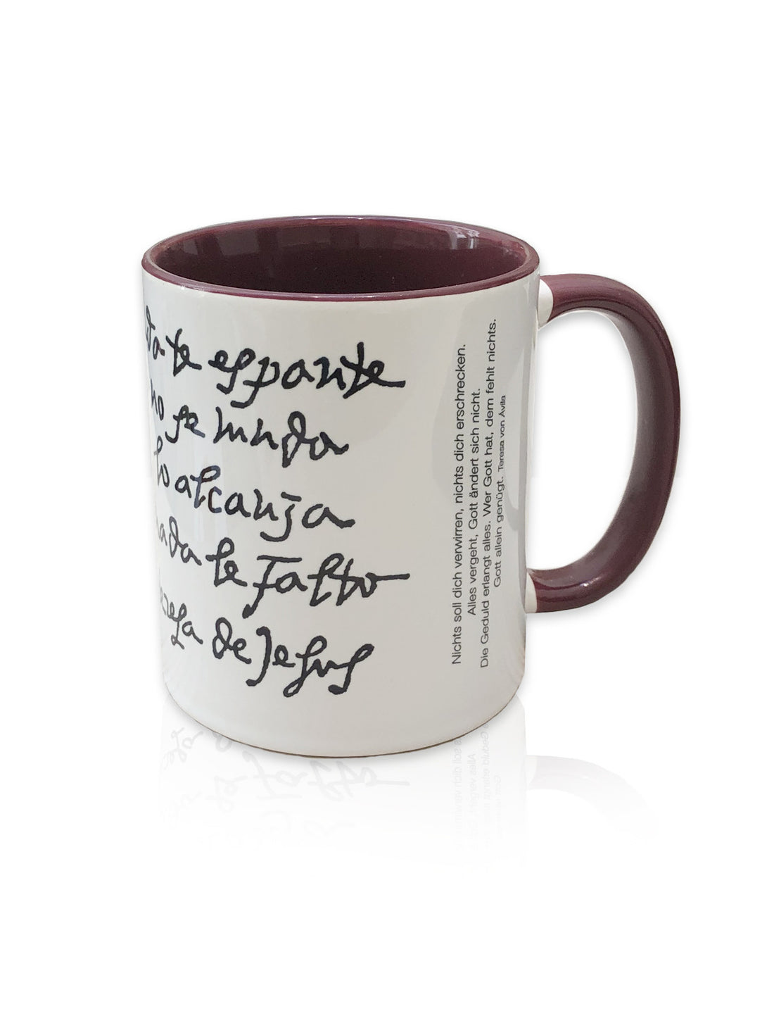 Kaffeetasse "Thérèse von Lisieux", gelb