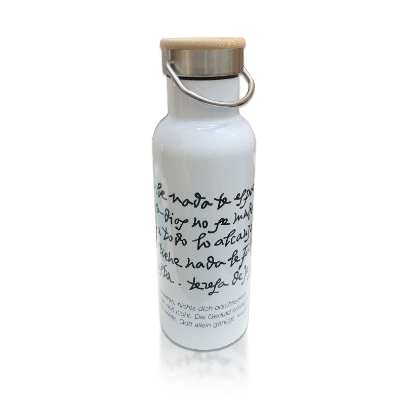 Thermosflasche mit Bambusdeckel 500ml