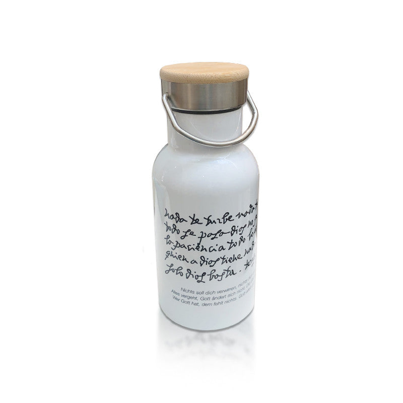 Thermosflasche mit Bambusdeckel 400ml