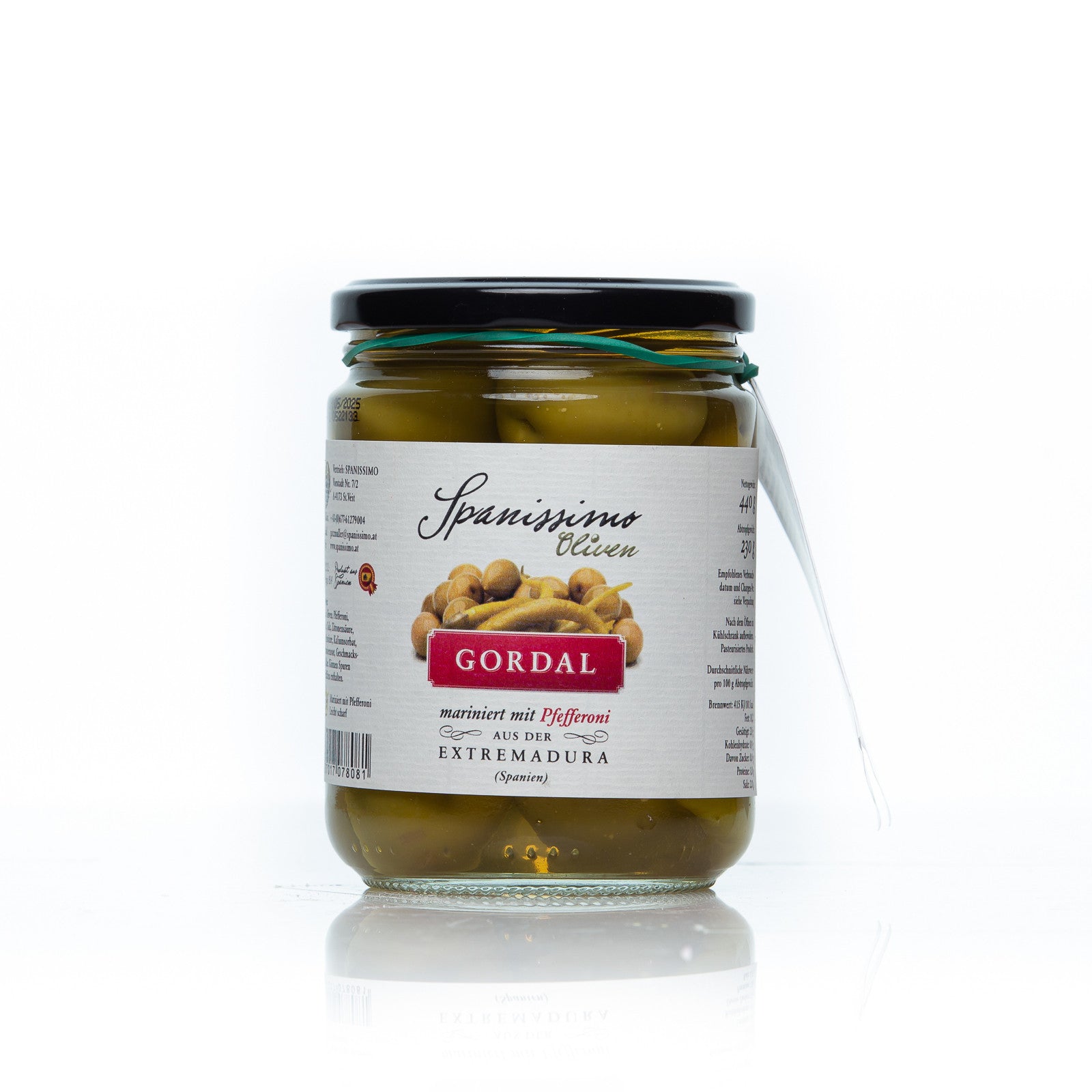 Spanissimo Oliven "Gordal" mit Pfefferoni, 230g