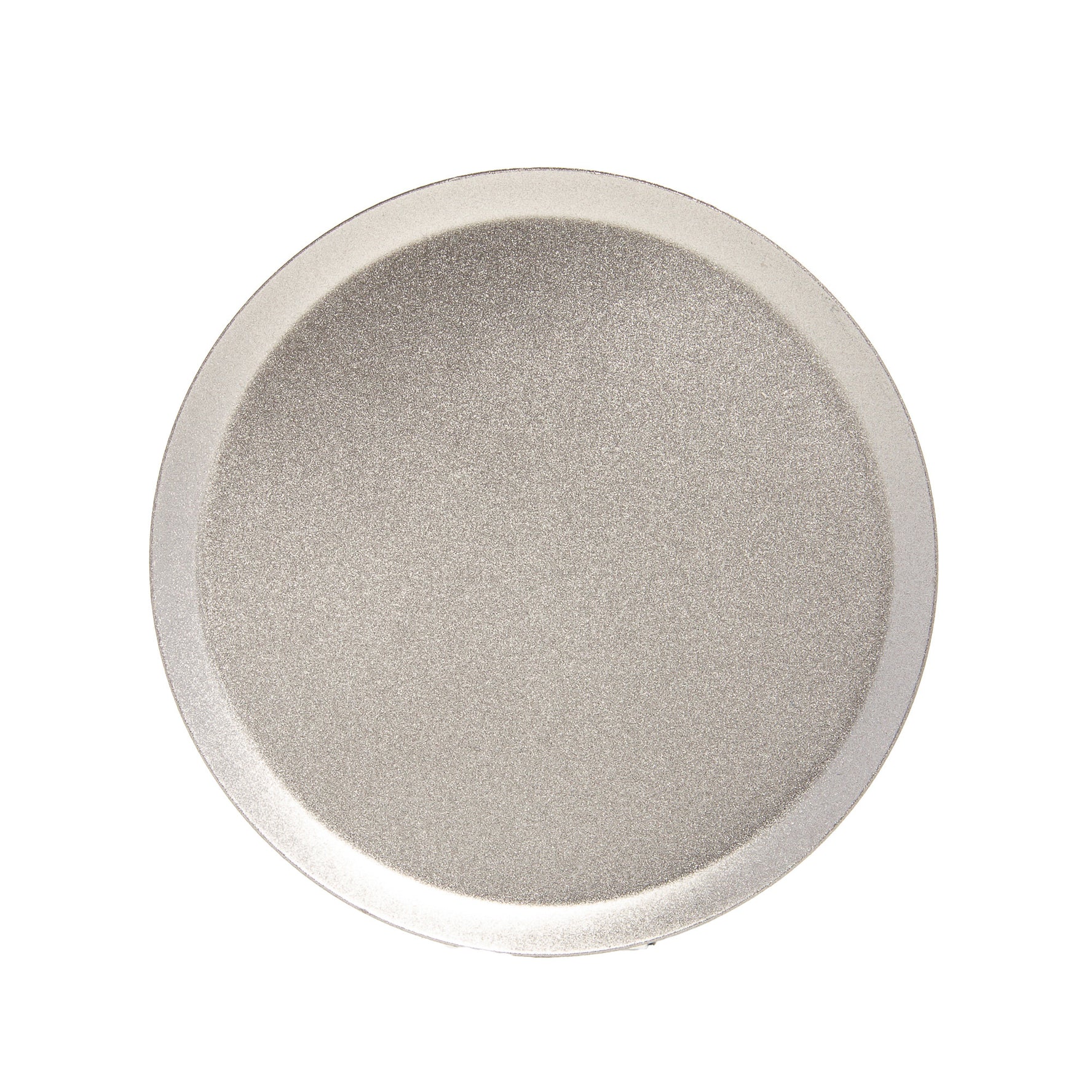 Kerzenteller silberfarben, Durchmesser 10cm