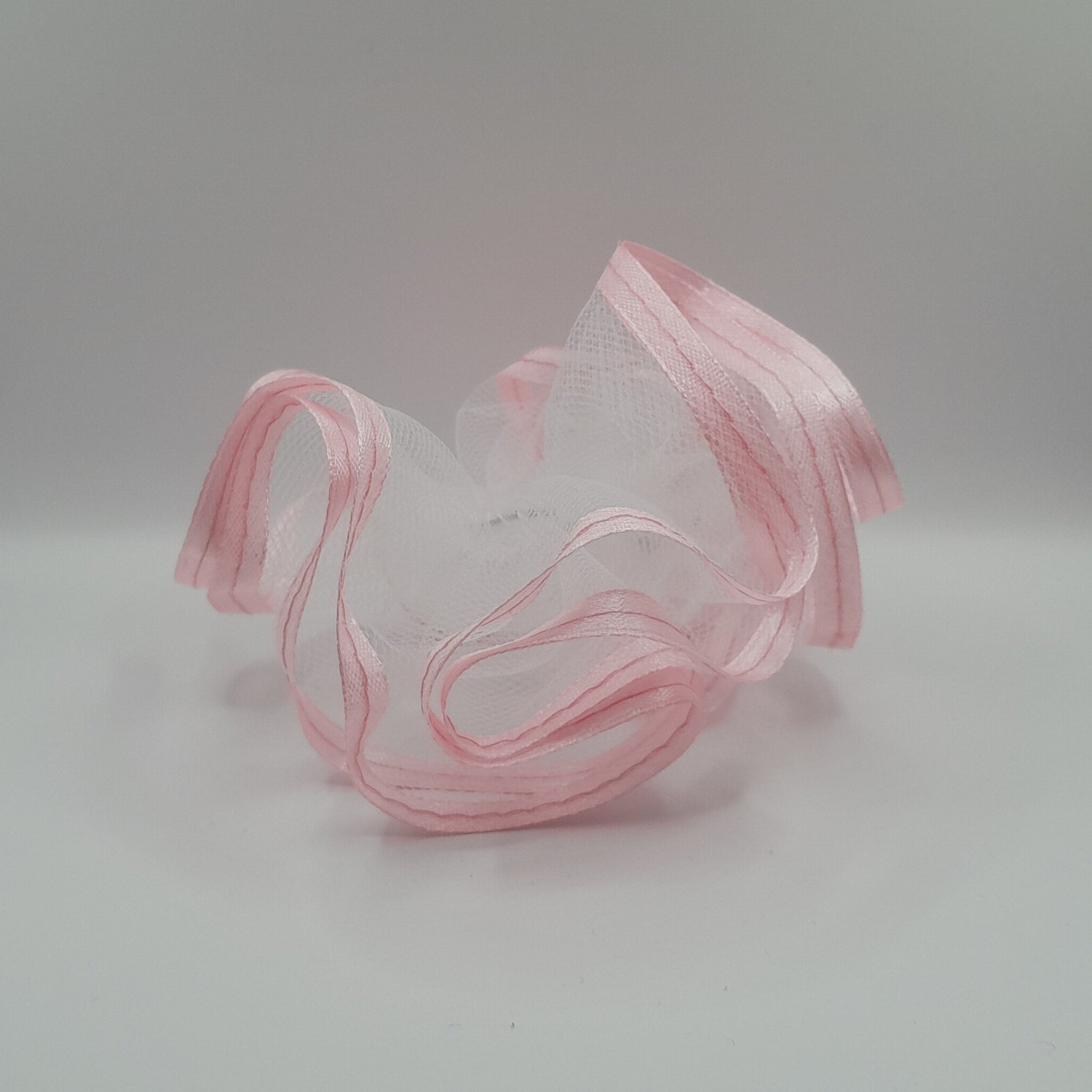 Kerzenmanschette / Tropfschutz Tüll, pink