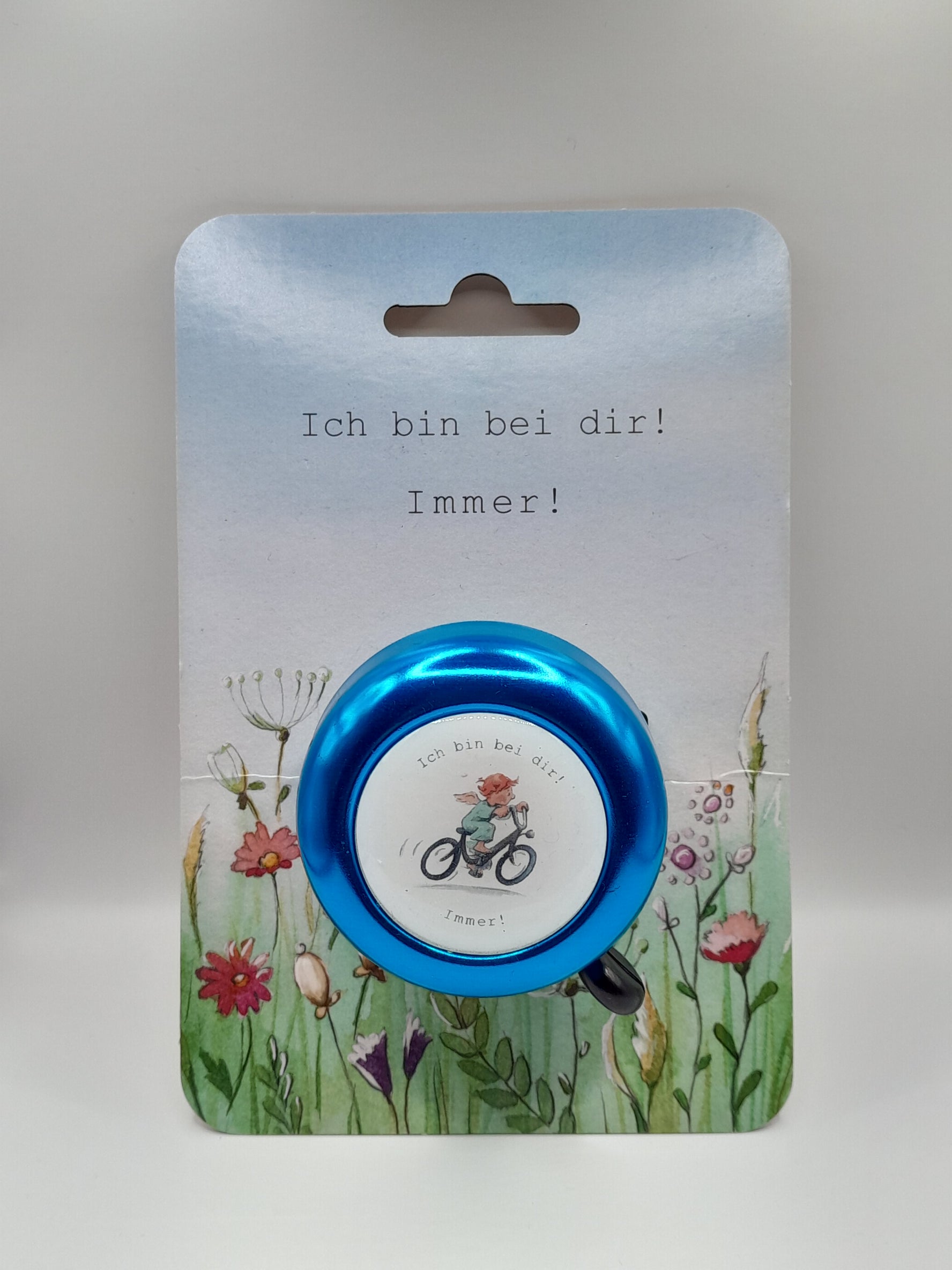 Fahrradklingel "Schutzengel blau"