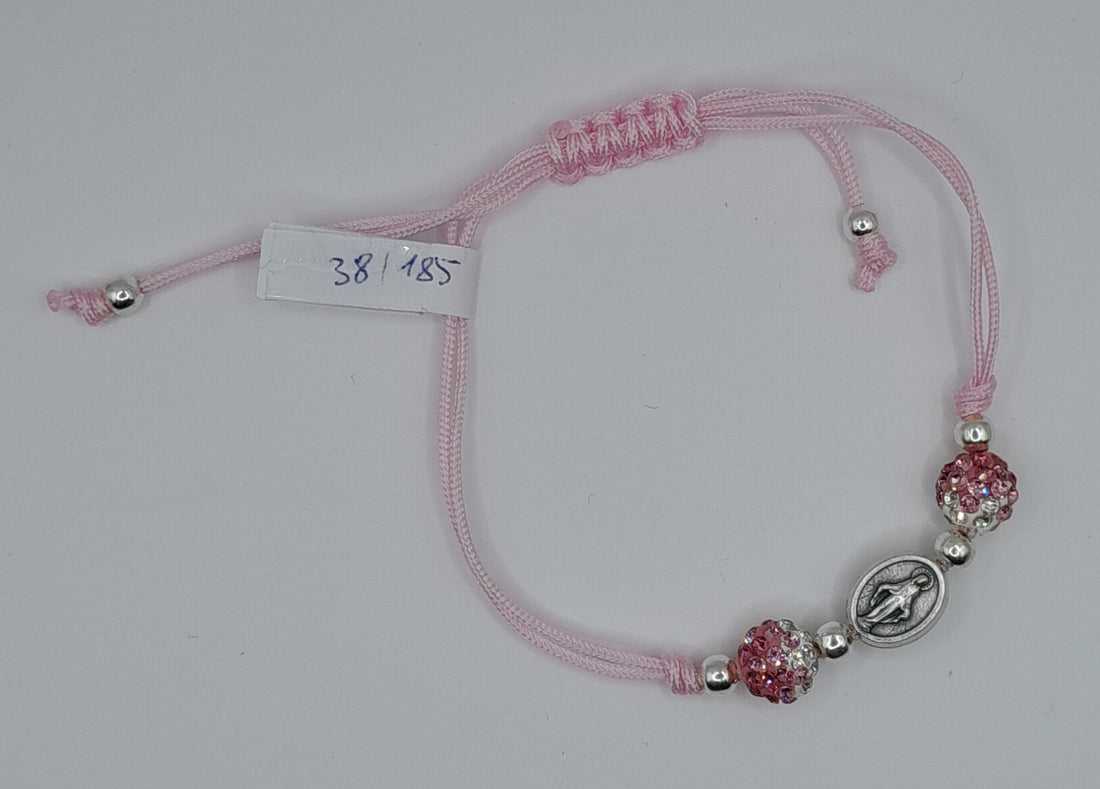 Armband "Wundertätige Medaille", rosa
