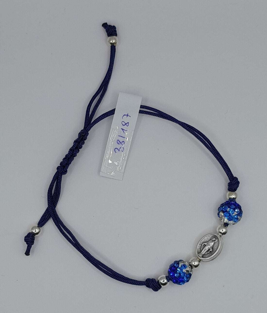 Armband "Wundertätige Medaille", dunkelblau