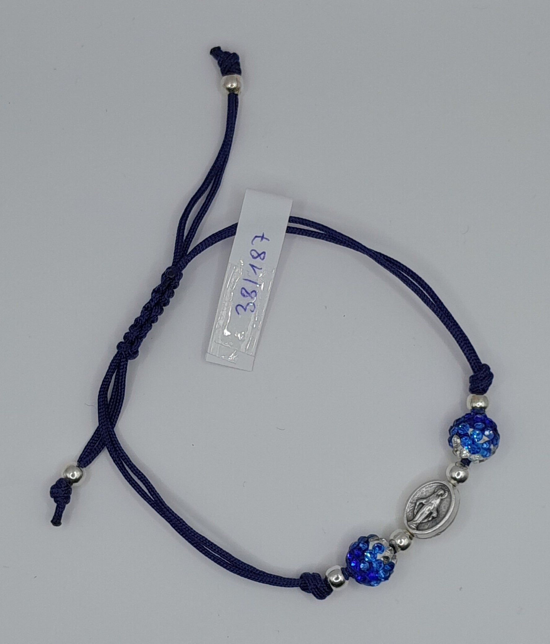 Armband "Wundertätige Medaille", dunkelblau