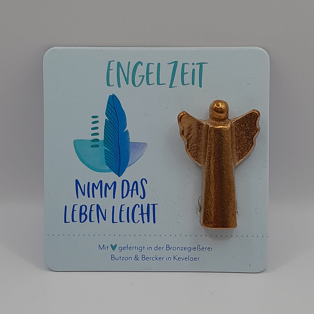 Engel-Bronzefigur "Nimm das Leben leicht"