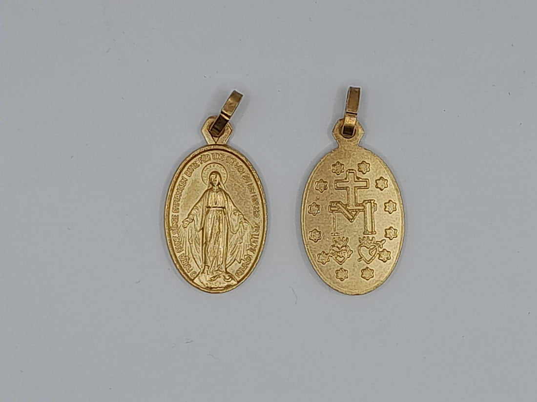 Wundertätige Medaille, goldfarben
