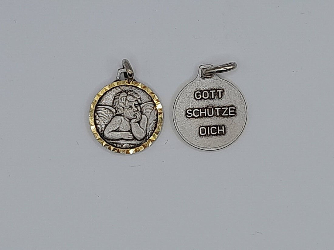 Medaille "Schutzengel", silberfarben