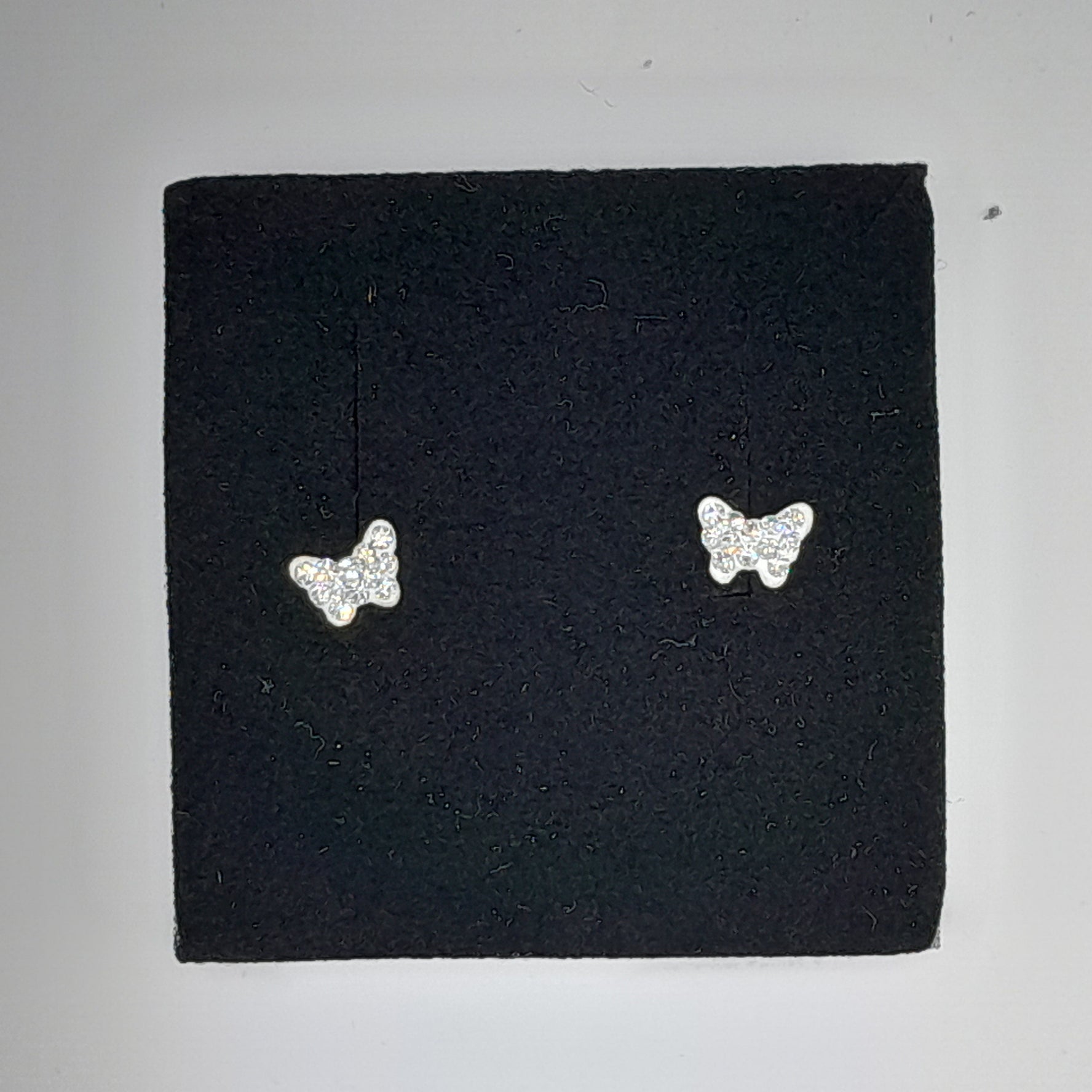 .Ohrstecker Schmetterling weiß Silber 925