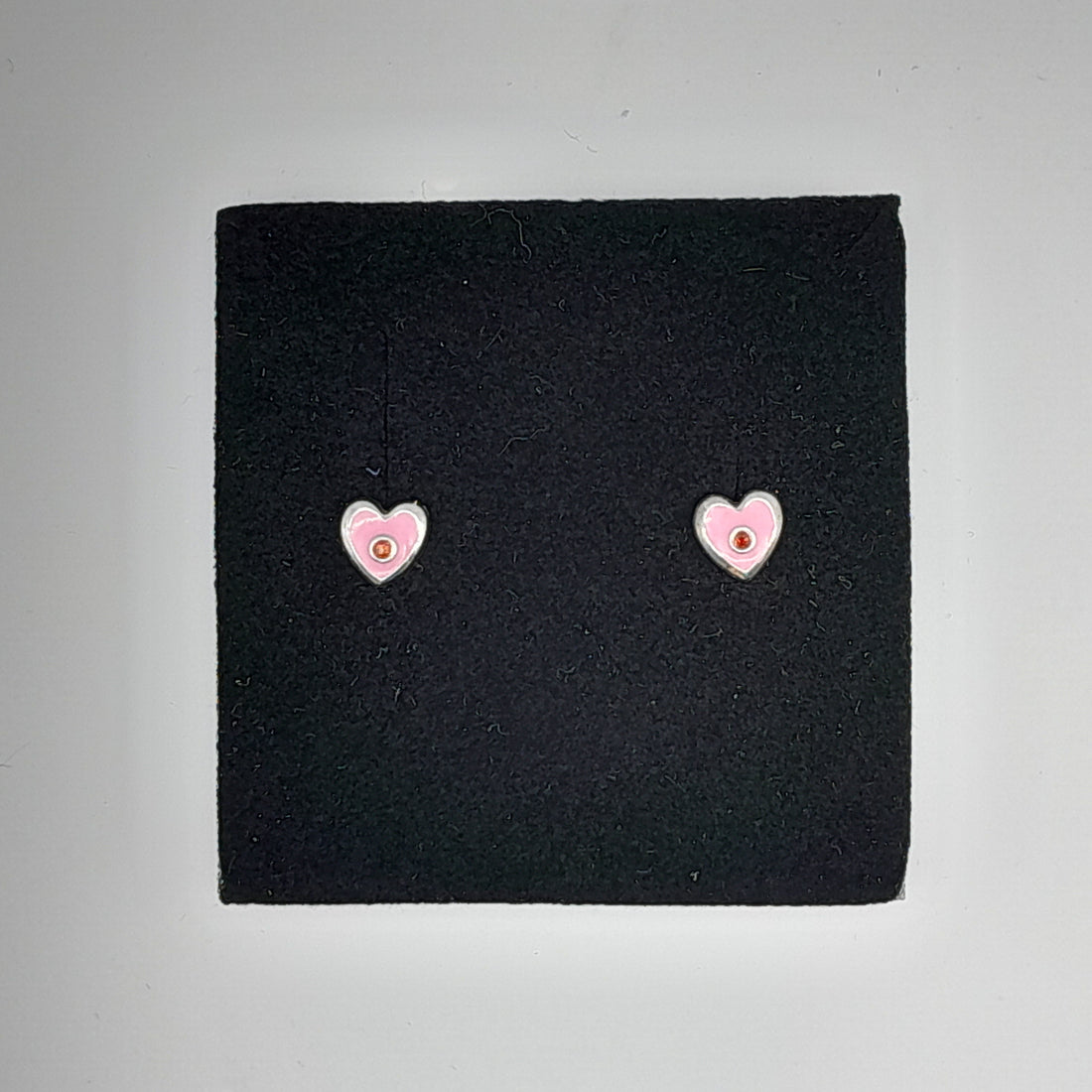 .Ohrstecker Herz rosa Silber 925