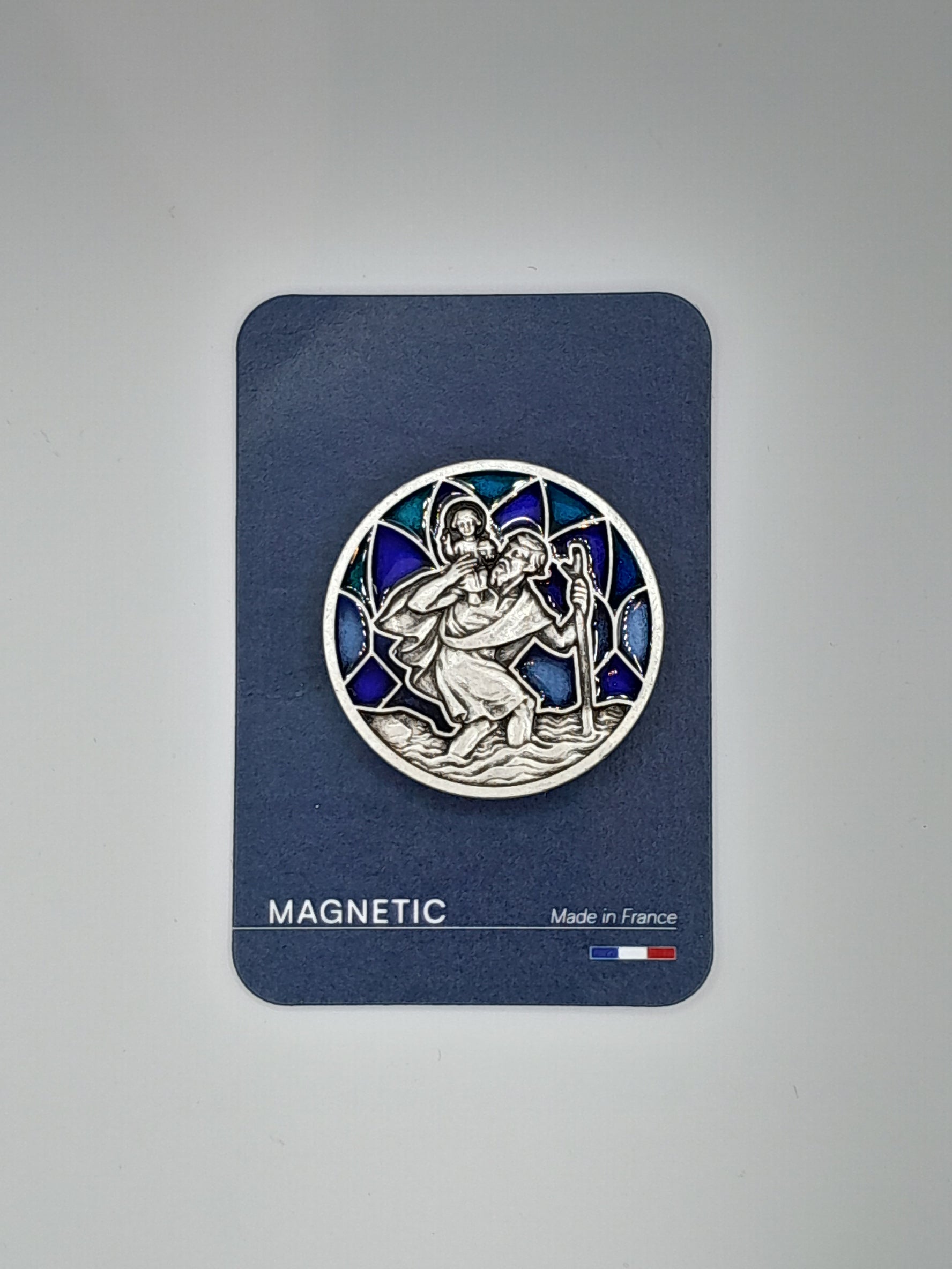 Autoplakette Hl. Christophorus, blau