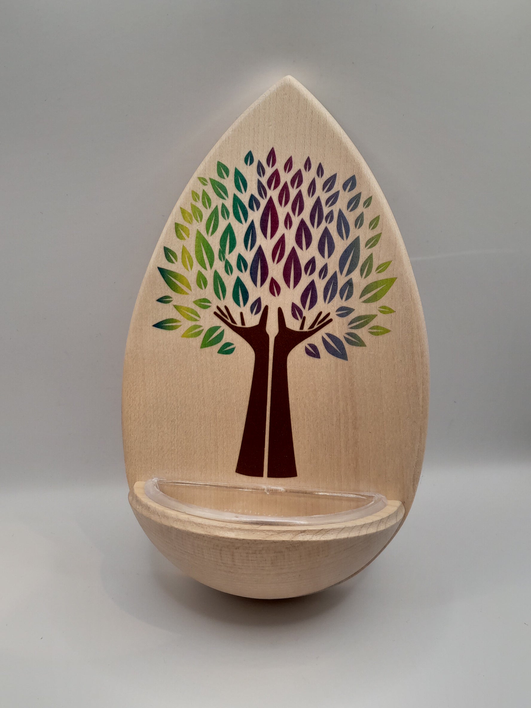 Kinder-Weihkessel Holz "Bunter Baum"