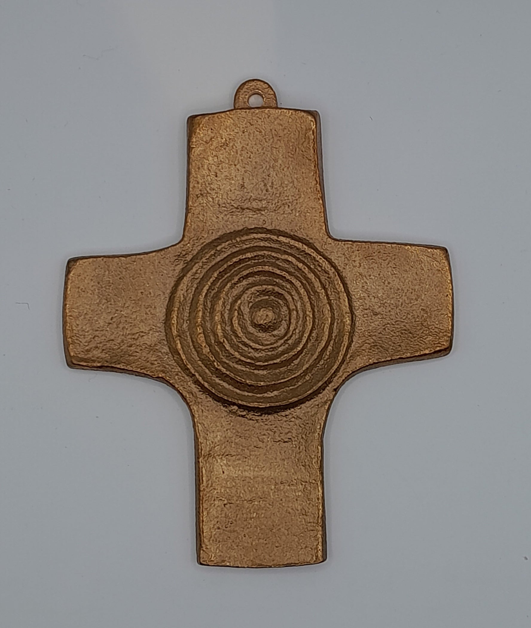 Wandkreuz aus Bronze "Kreise"