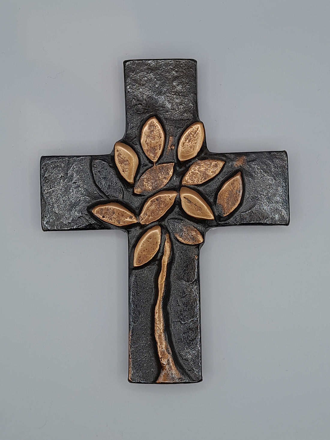 Wandkreuz aus Bronze "Lebensbaum"