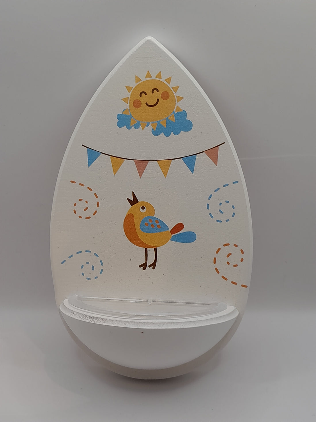 Kinder-Weihkessel Holz "Sonne und Vogel"