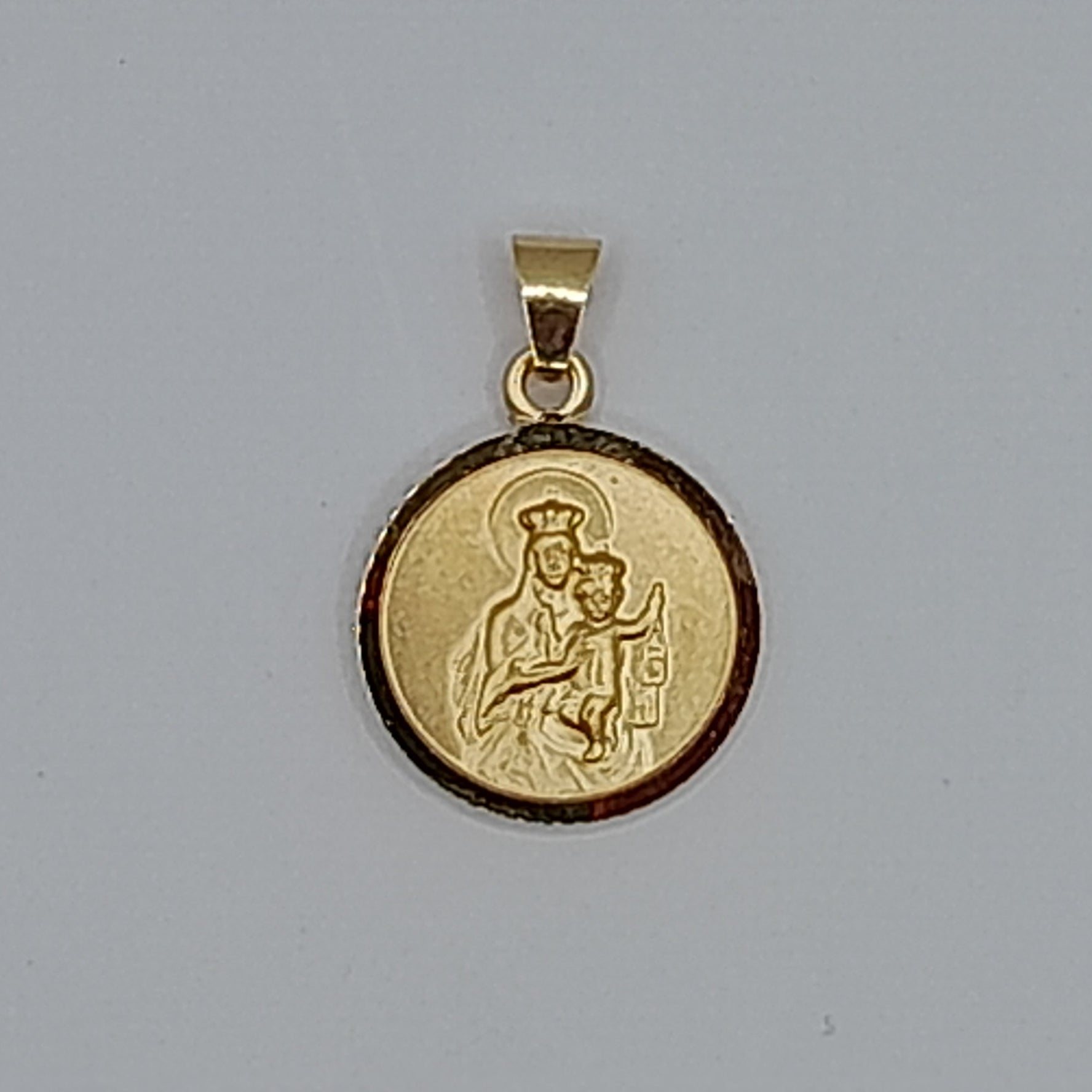 Kettenanhänger Skapulier 12mm, aus Gelbgold