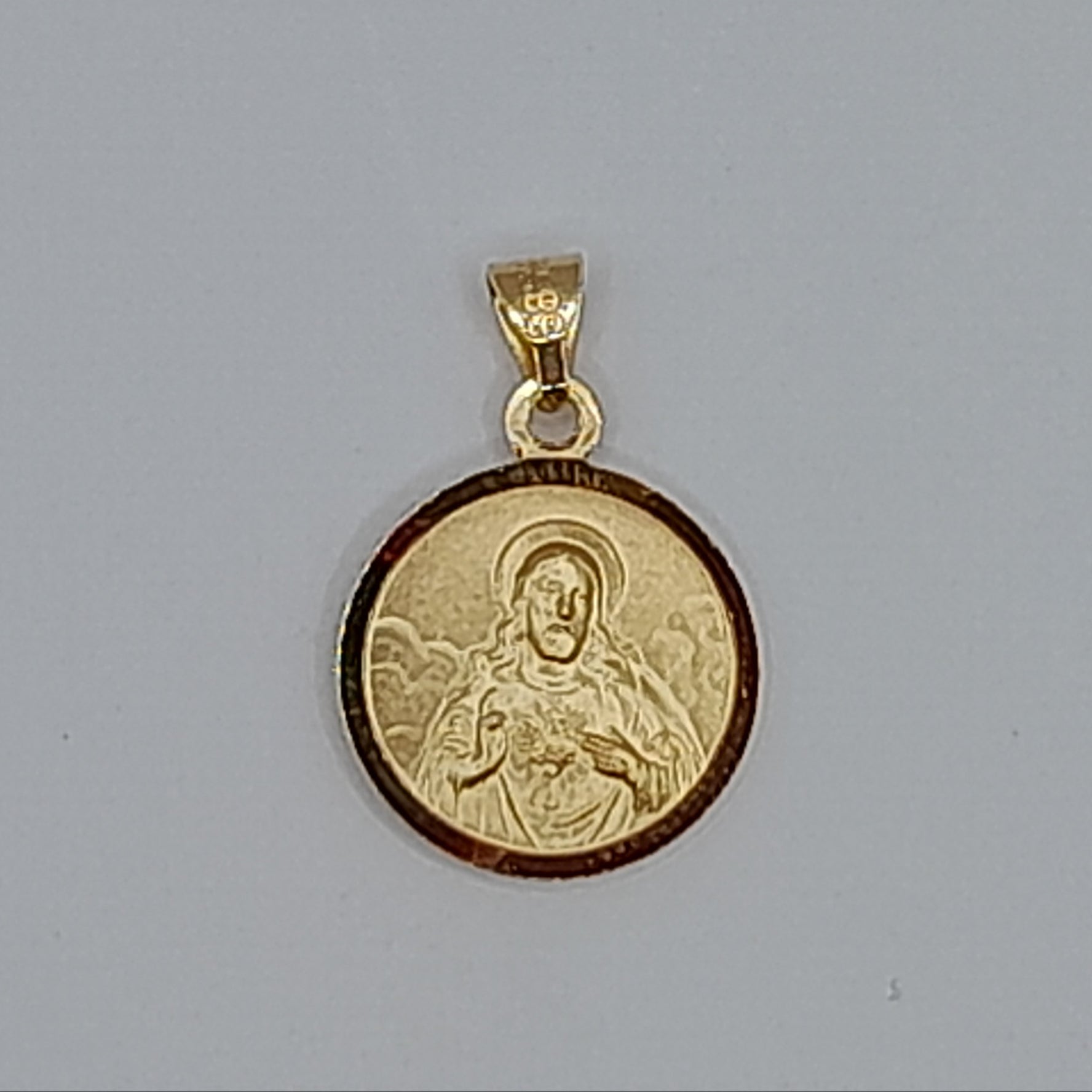 Kettenanhänger Skapulier 12mm, aus Gelbgold