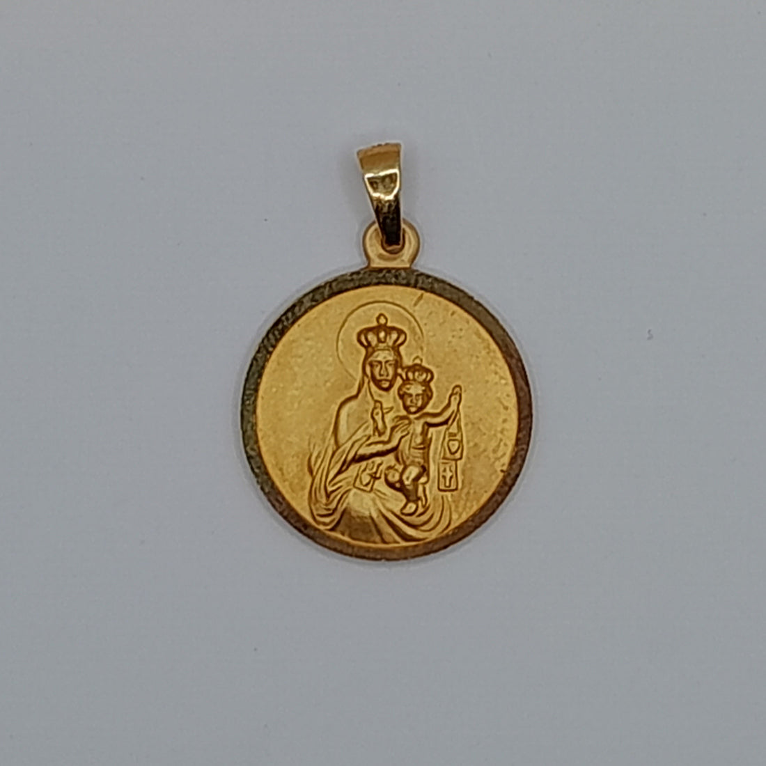 Kettenanhänger Skapulier 18mm, aus Gelbgold