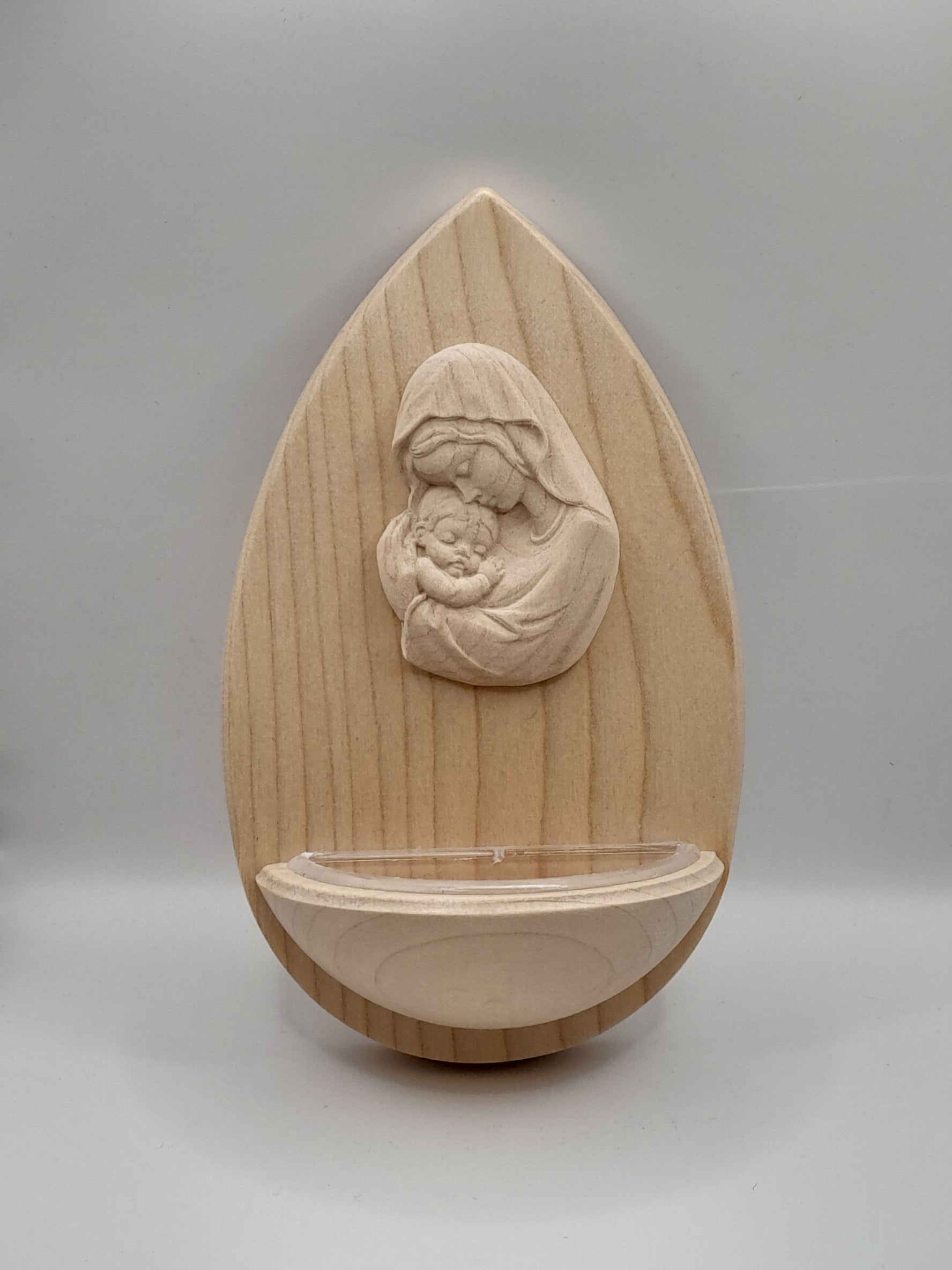 Weihwasserkessel Holz "Madonna"