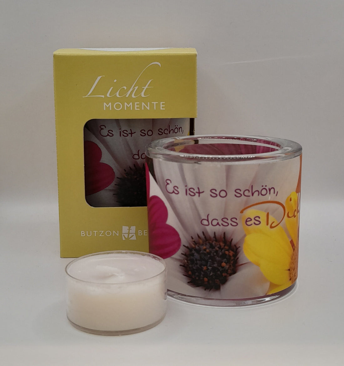 Lichtmomente Teelichthalter "Schön, dass es dich gibt"
