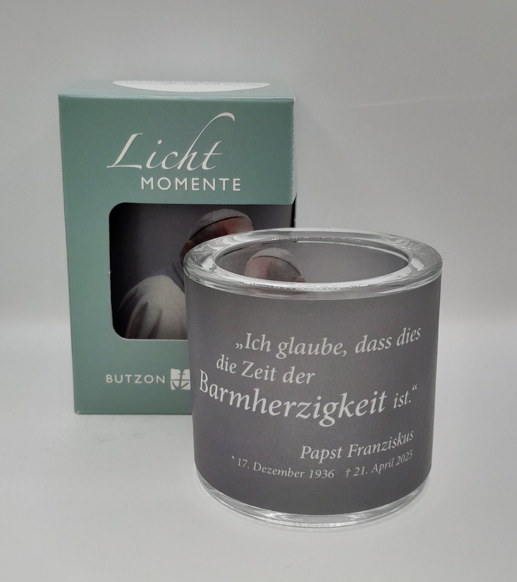 Lichtmomente Teelichthalter "Papst Franziskus"
