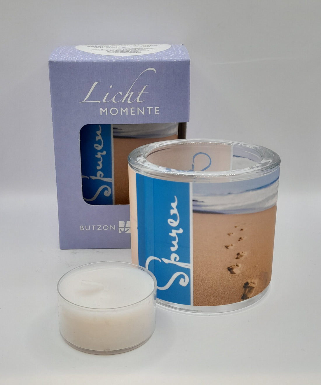 Lichtmomente Teelichthalter "Spuren"