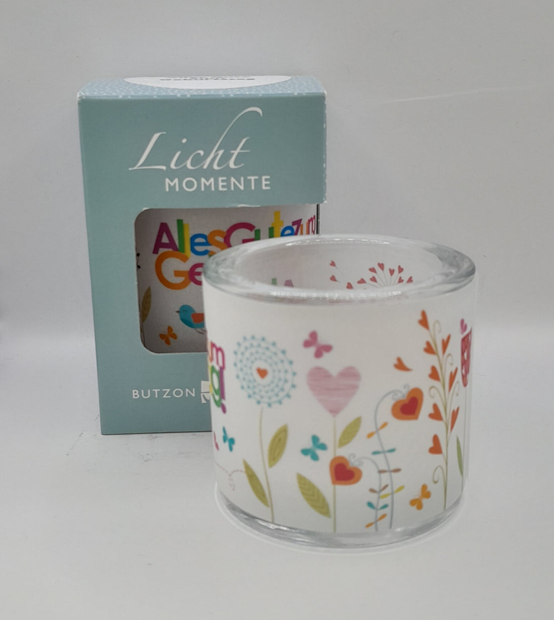 Lichtmomente Teelichthalter "Geburtstag"