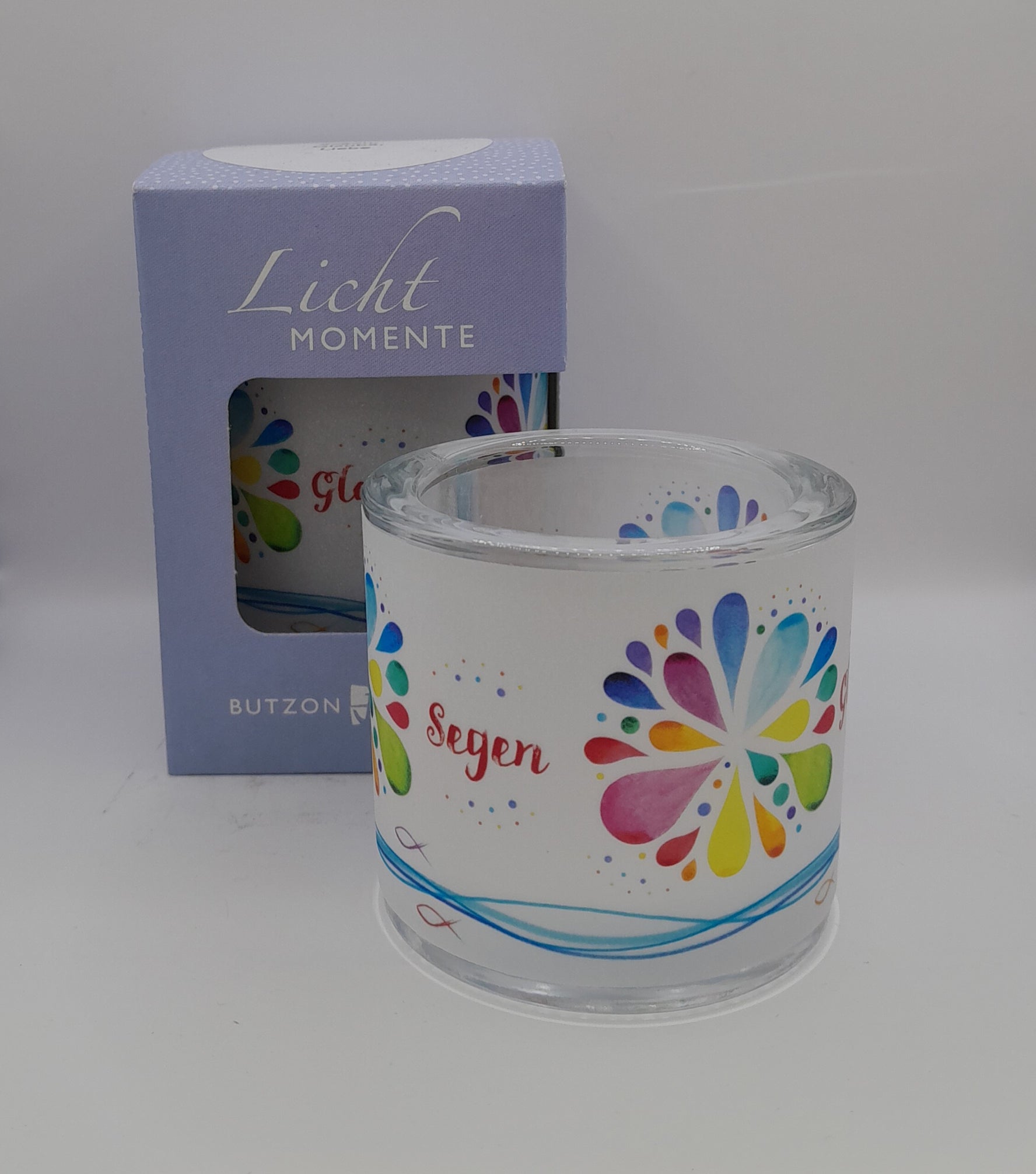 Lichtmomente Teelichthalter "Segen, Glaube, Liebe"