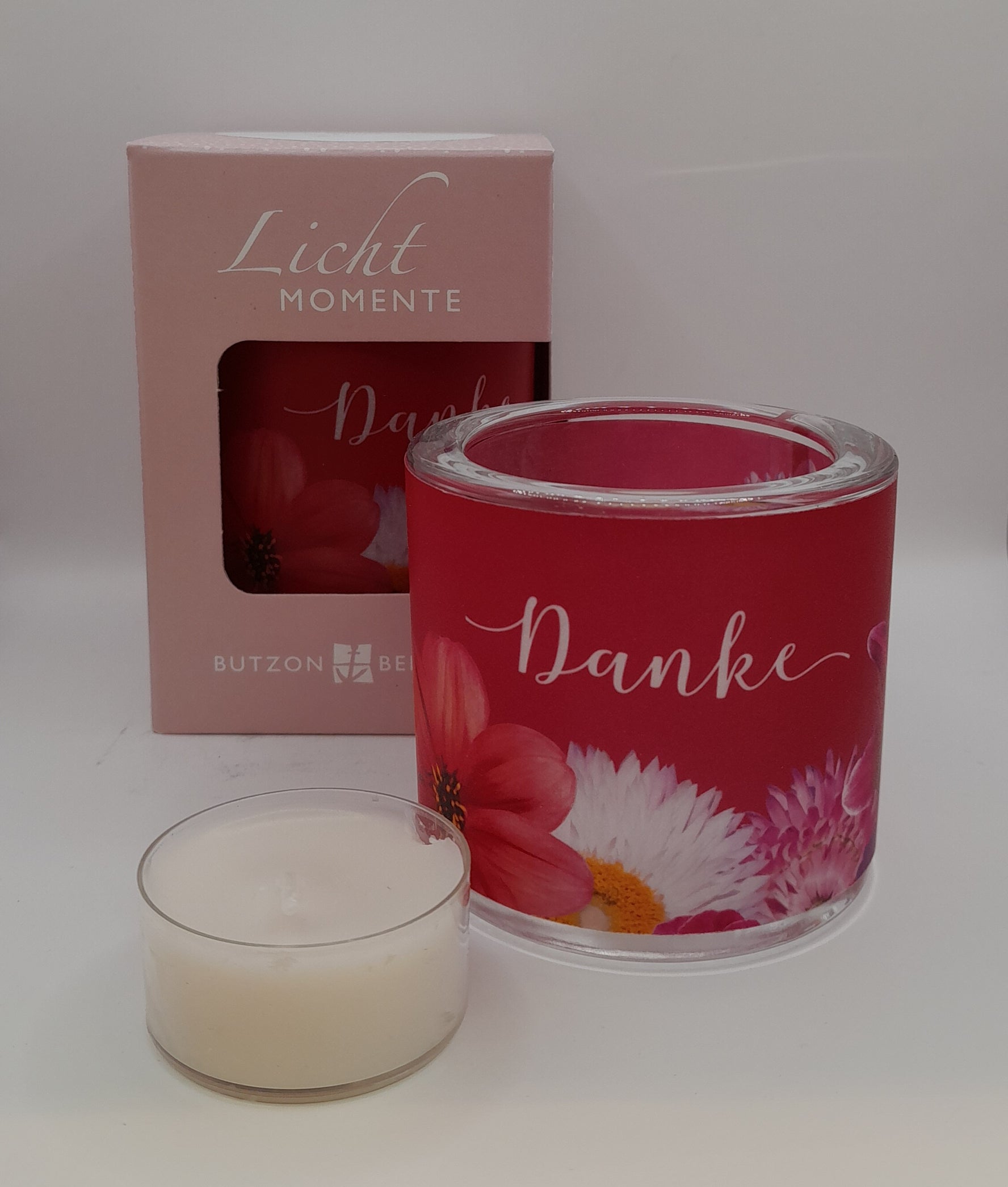 Lichtmomente Teelichthalter "Danke"