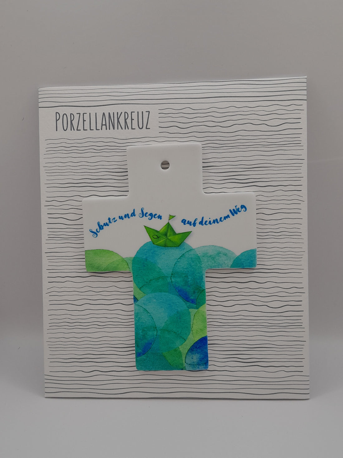 Kinderkreuz Porzellan "Schutz und Segen"