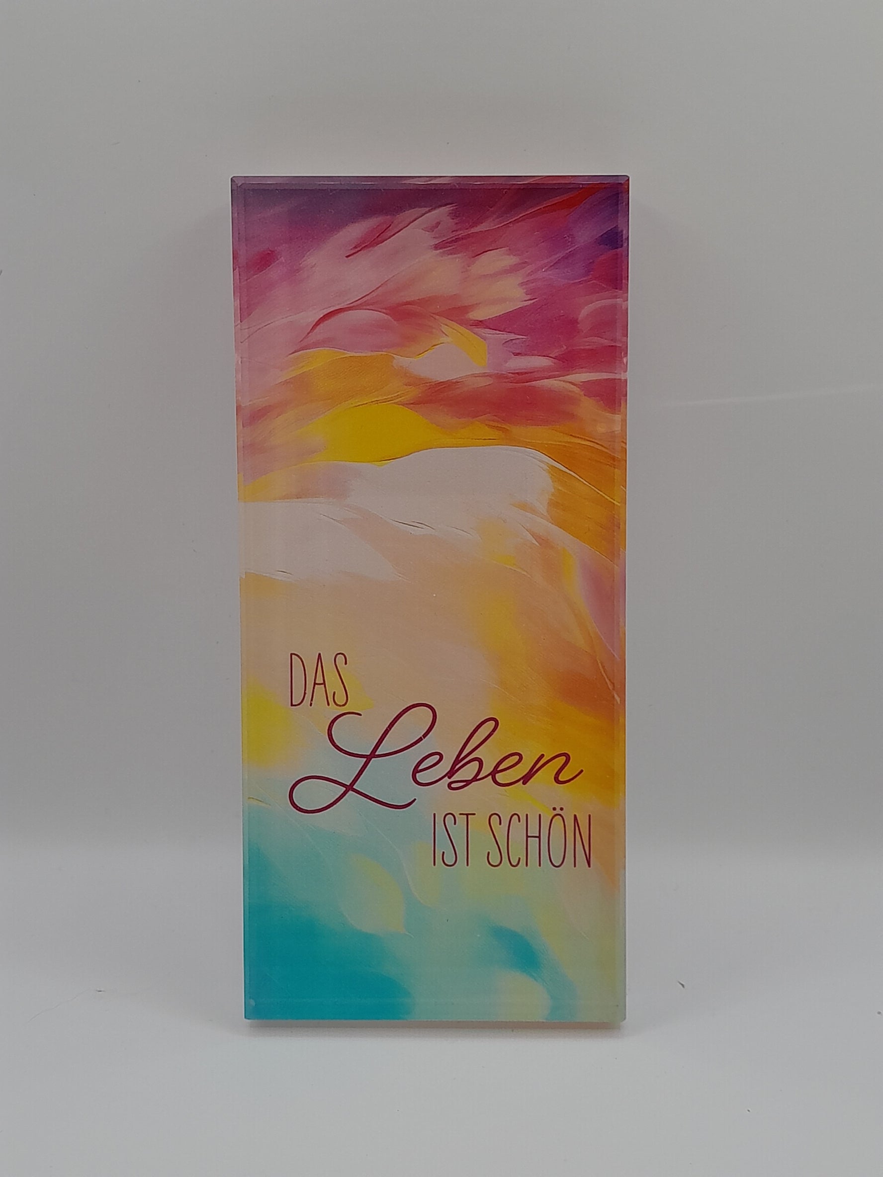 Glasquader "Das Leben ist schön"