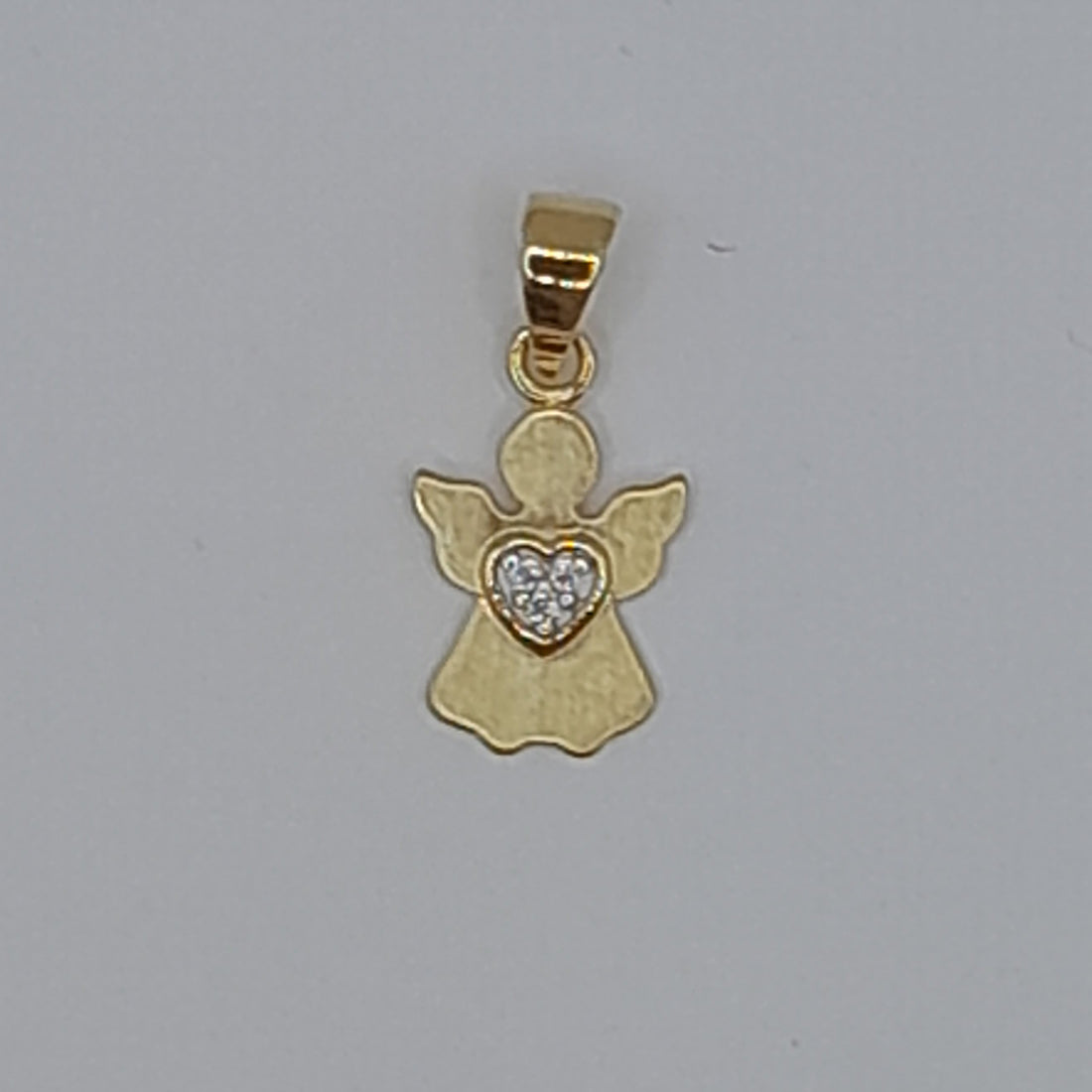 Kettenanhänger Engel, Gold 585 und Zirkonia