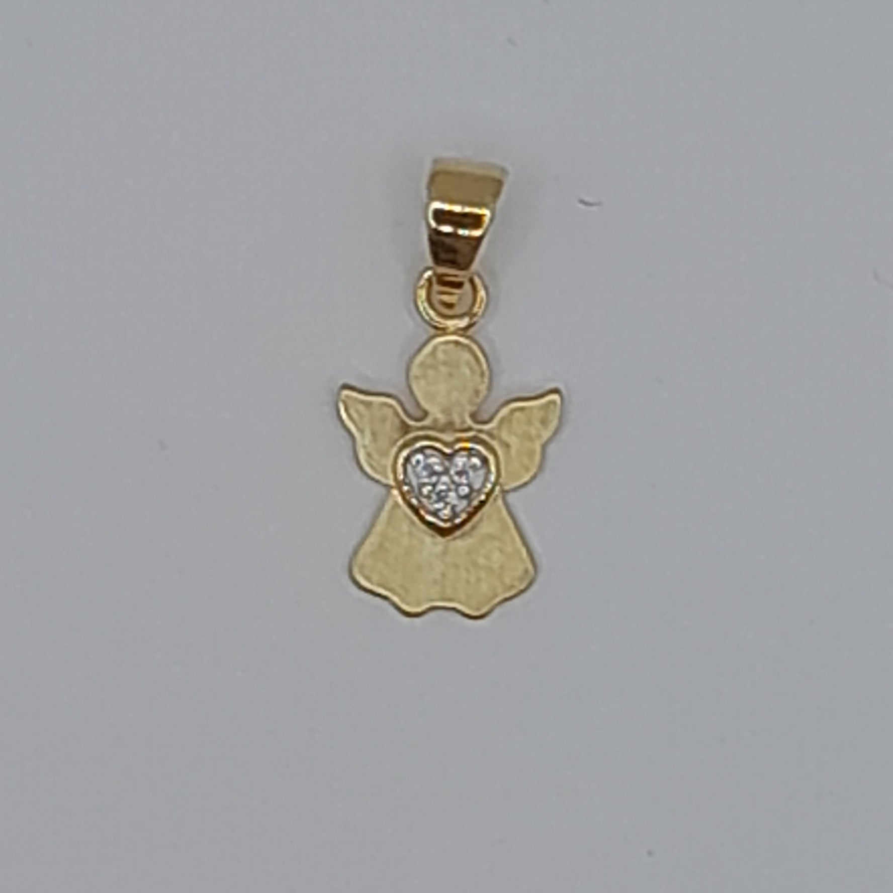 Kettenanhänger Engel, Gold 585 und Zirkonia