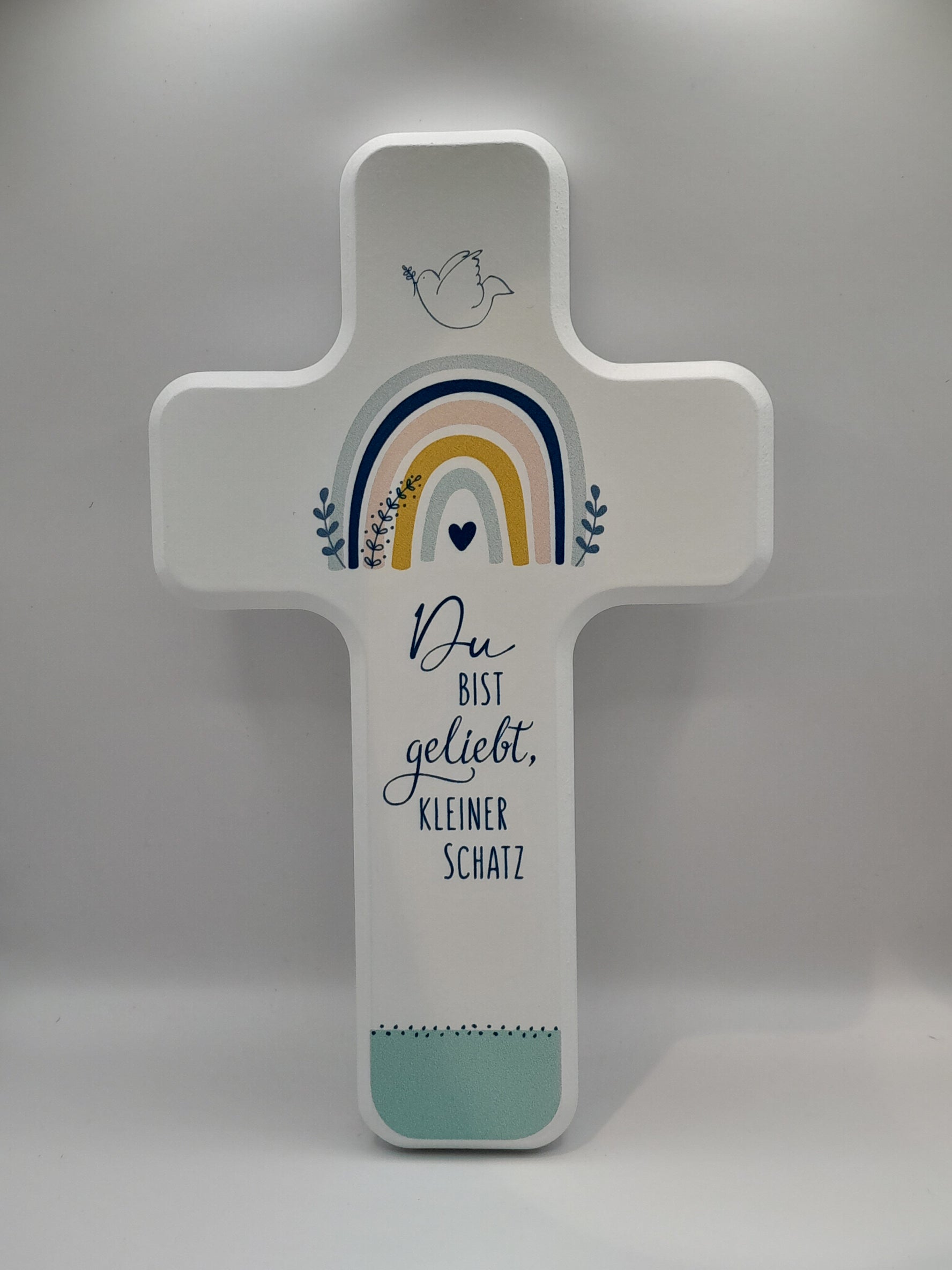 Kinderkreuz Holz "Du bist geliebt, kleiner Schatz"