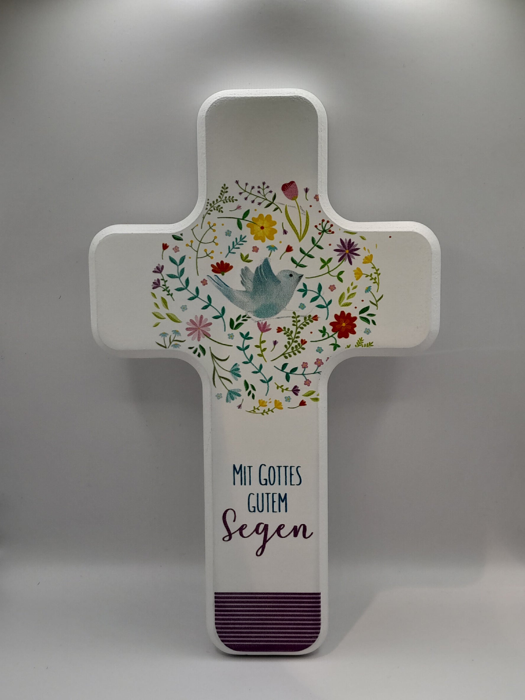 Kinderkreuz Holz "Mit Gottes gutem Segen"