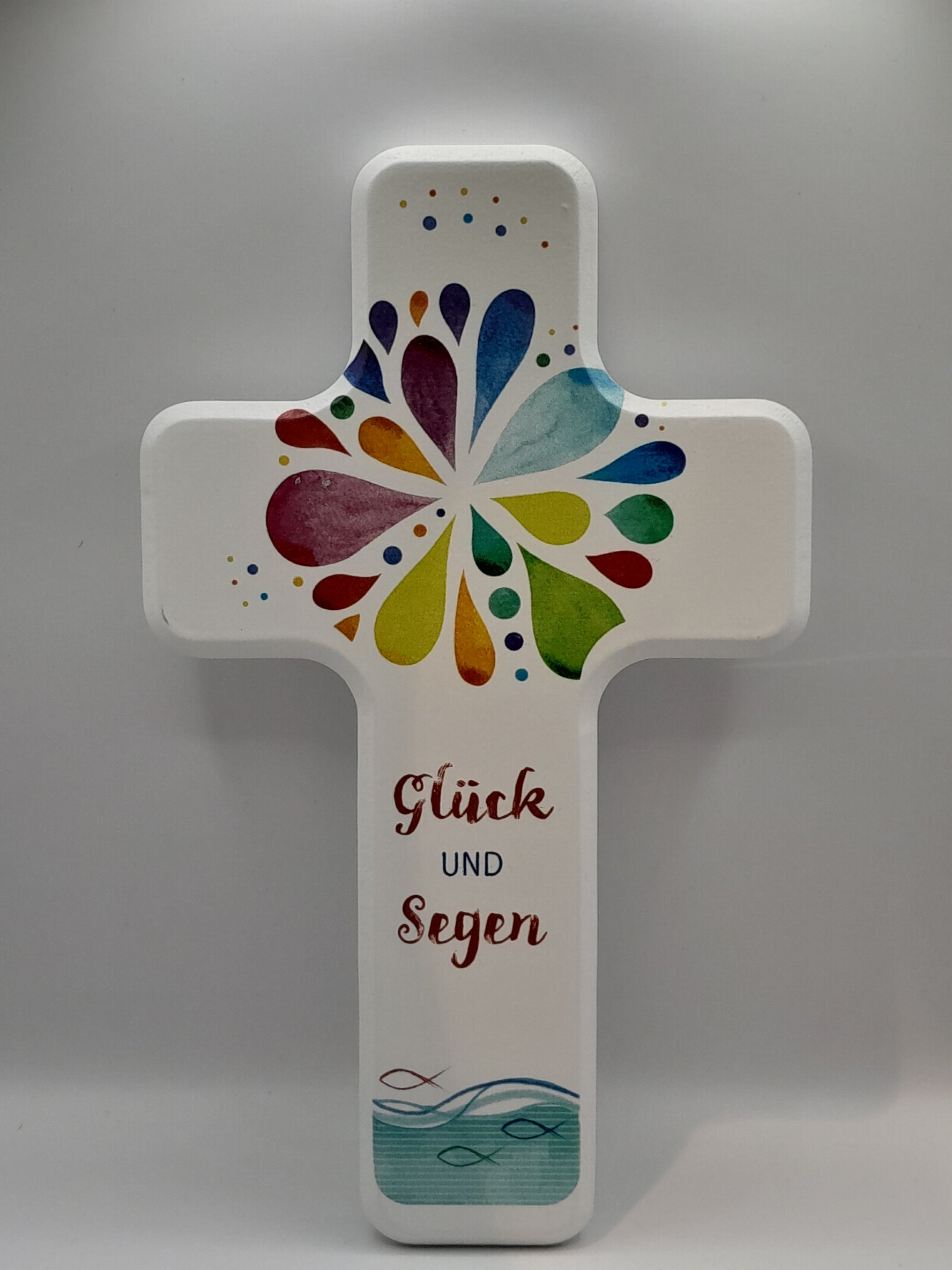 Kinderkreuz Holz "Glück und Segen"