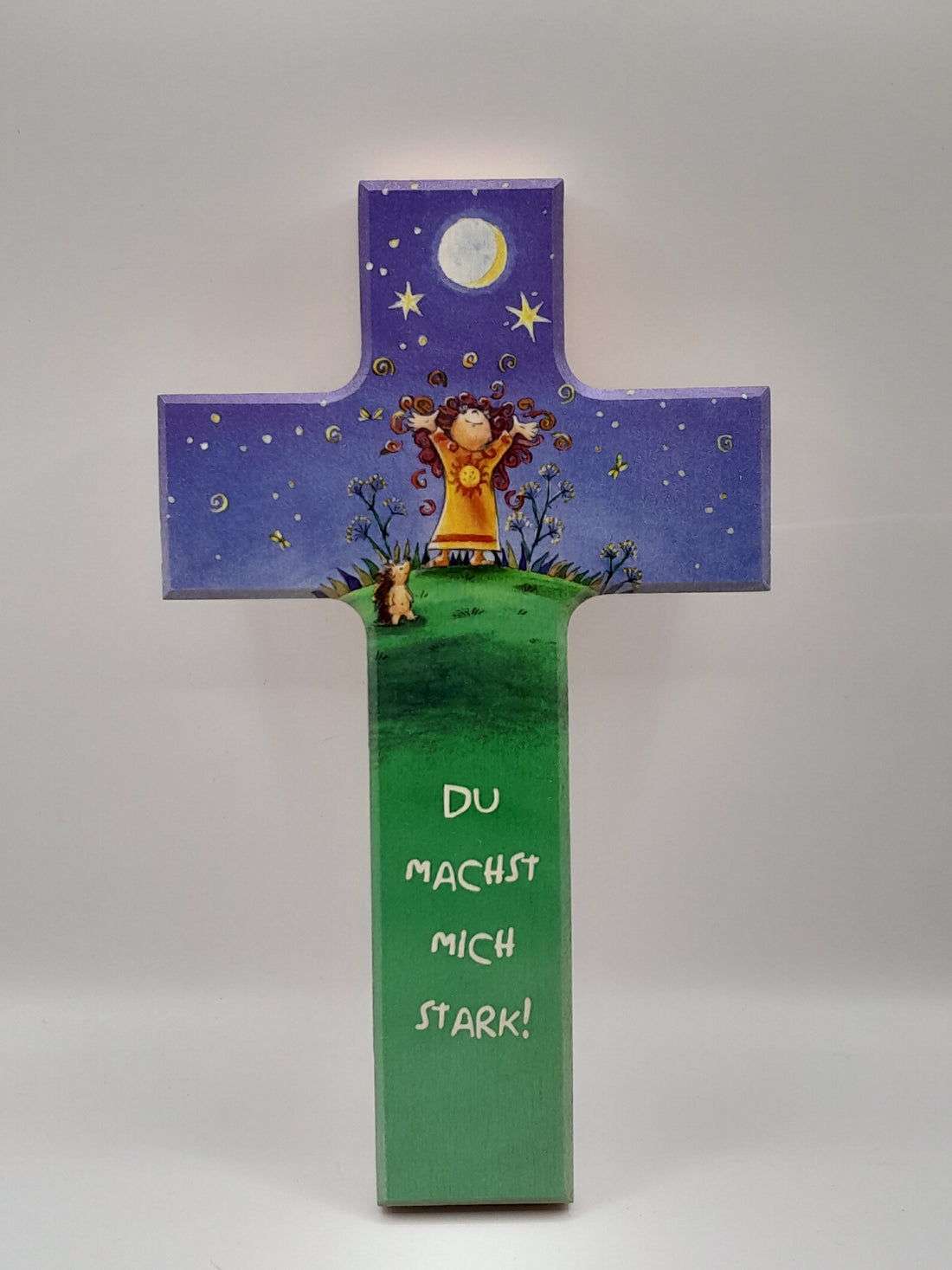Kinderkreuz Holz "Du machst mich stark!"