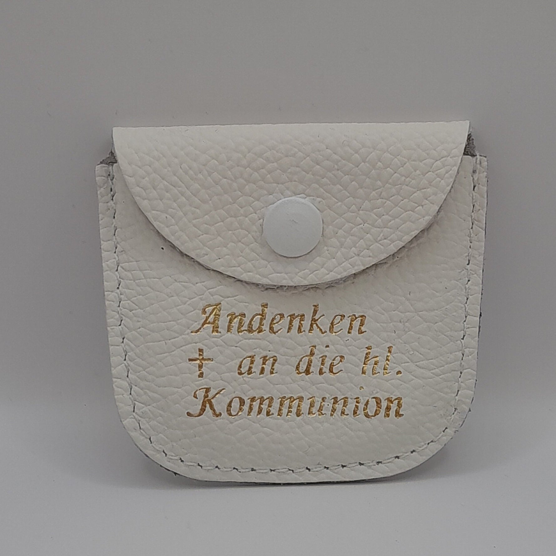 Rosenkranztäschchen weiß "Kommunion"