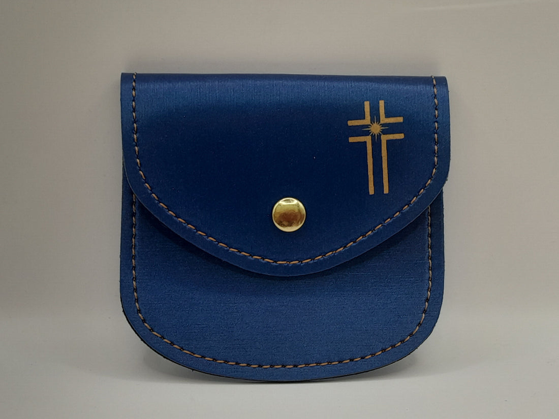 Rosenkranztäschchen blau