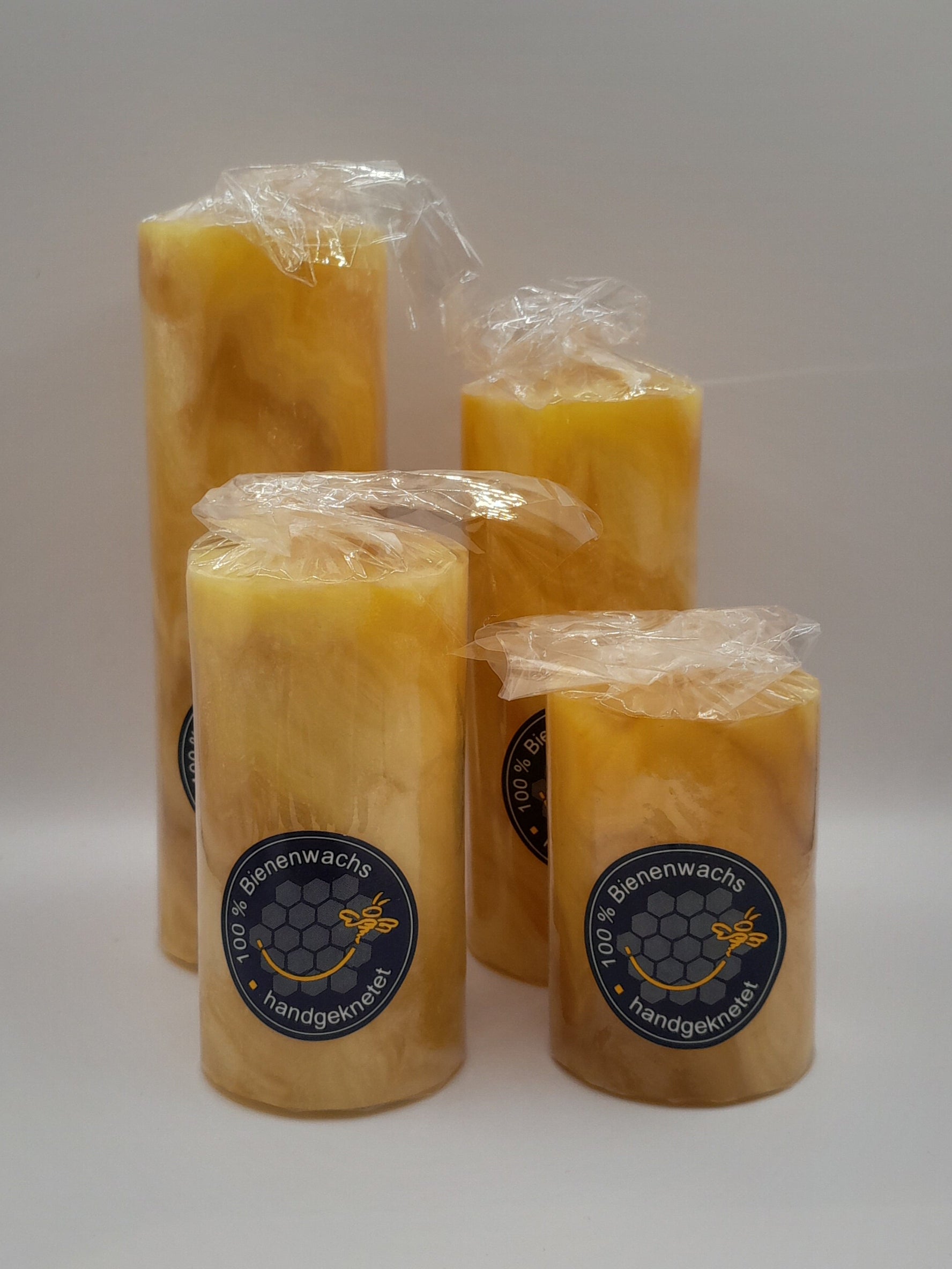 Bienenwachs Adventkerzen, 4 Größen im Set