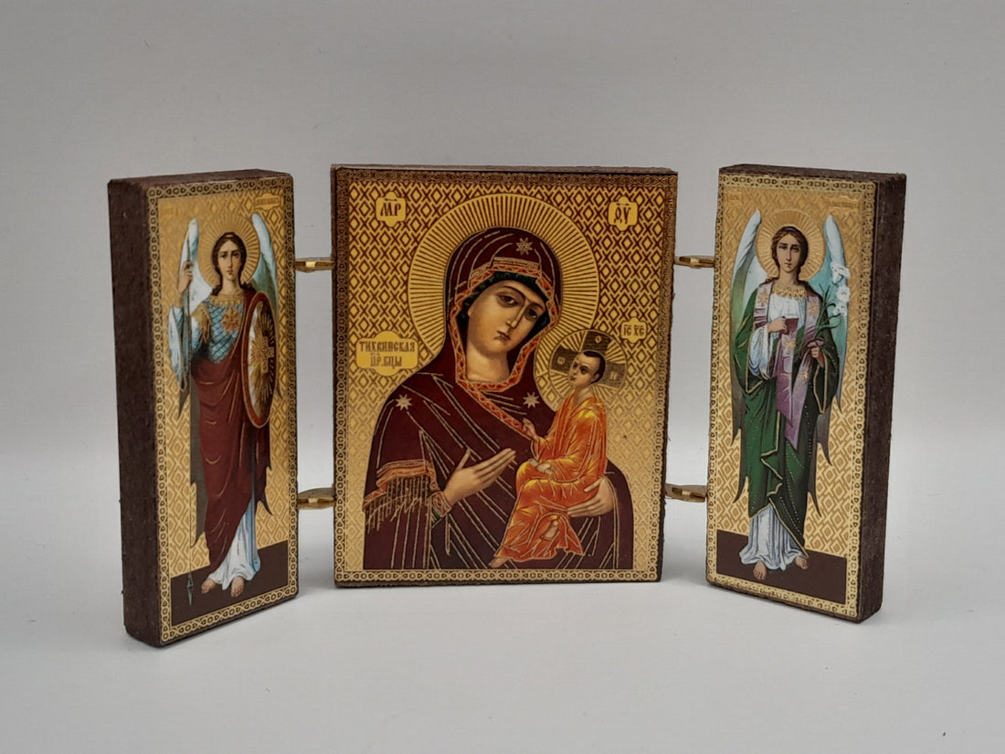 Magnet-Ikone Tryptichon "Madonna"