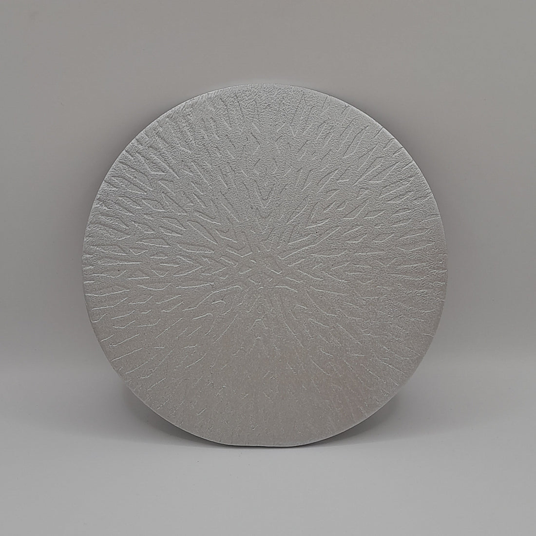 Kerzenteller silberfarben 10cm